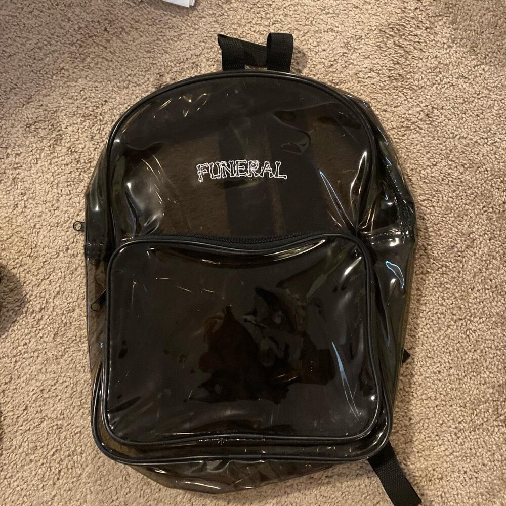 Funeral Dollskill Black Tinted Clear Backpack